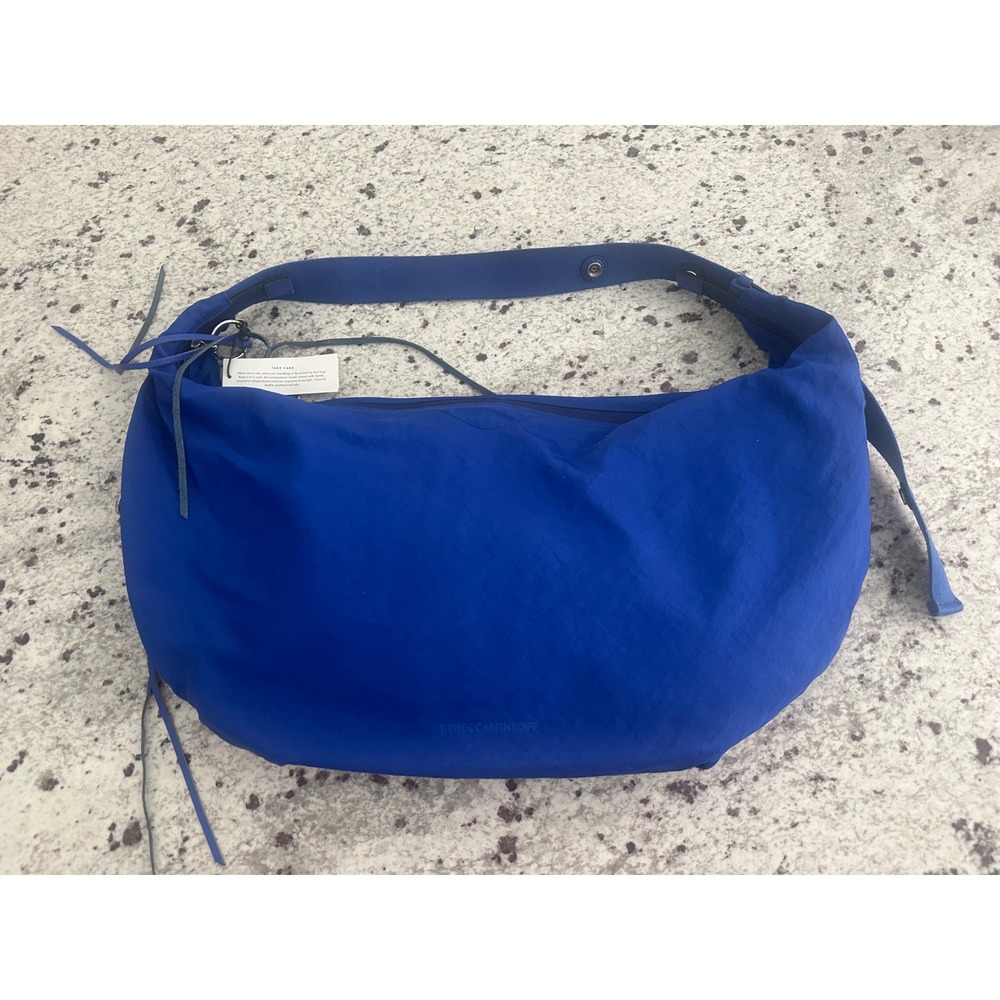 Nwt Rebecca Minkoff large‎ bright blue nylon hobo bag